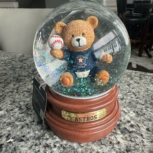 Houston Astros Snowglobe with Bottle Opener